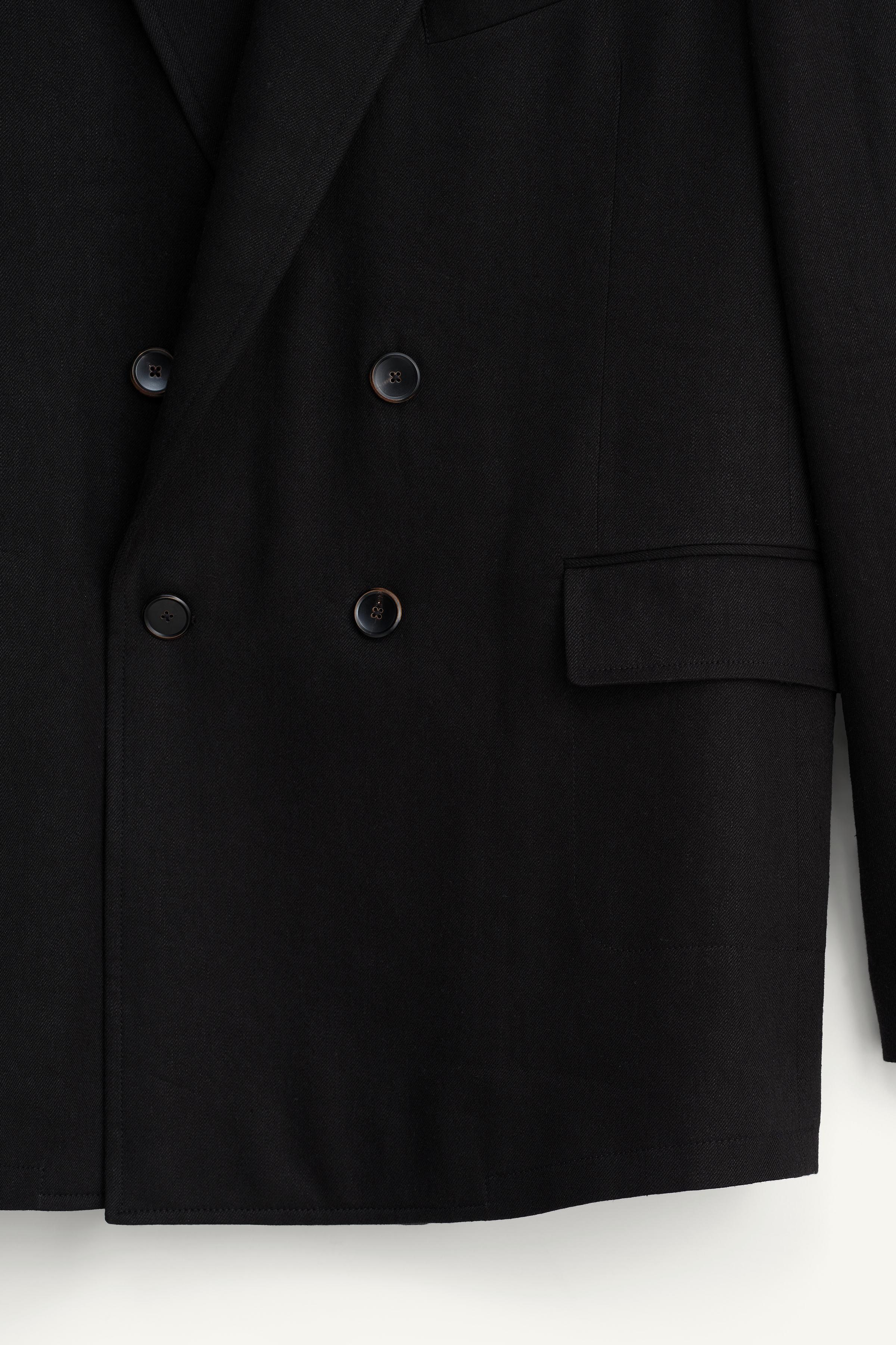 LINEN - LYOCELL DOUBLE BREASTED SUIT JACKET